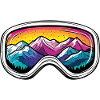 Ski Goggles Mountains Slope