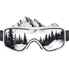 Ski goggles mountains