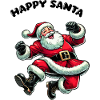 Père Noël heureux Père Noël