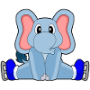 Patins à glace éléphant