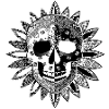 Skull, Bandana Flower