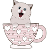 cute cat cup