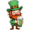 Leprechaun Bubble Tea Saint-Patrick