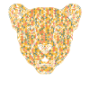 Cheetah Geometric Face