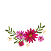 Ostrich With Flowers