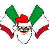 Santa Claus flag Italy