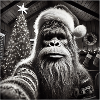 Funny Christmas Bigfoot Sasquatch