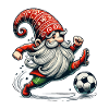 Christmas Football Gnome Elf Gnome