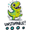 T-Rex Unstoppable – Fun Dinosaur Design
