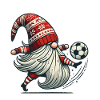 Football Gnome Christmas Player Elf