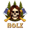 SKULL AXE WOOD