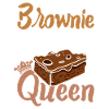 Brownie eating Queen