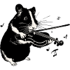 Hamster jouant du violon - Music Hamster