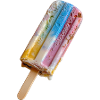 Rainbow cream on a stick
