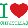 I LOVE CHRISTMAS Weihnachten