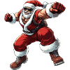 Boxer Santa Claus