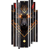 Cyborg loup doré
