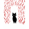 Katze mit schlechter Laune