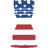 Chess Player Us Flag Chess