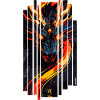 Red fantasy dragon