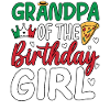 Papi de la fille d’anniversaire