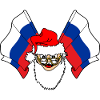 Santa Claus flag Russia