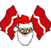 Santa Claus flag Latvia