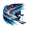 Cosmic skier in space