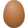 A brown egg