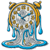 Melting Clock – Surreal Art Design