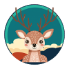 Deer Deer Antlers Forest