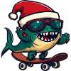 Piranha Poisson Noël Drôle