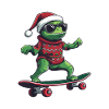 Caméléon Noël drôle