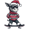 Donkey Christmas Funny
