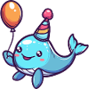 Whale Birthday Comic Cute