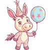 Donkey Birthday Comic Cute