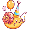 Snail Birthday Comic Cute