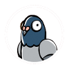 Pigeon style cartoon meme