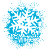 Winter Crystal Snow Christmas Blue Heart
