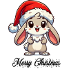 Bunny Merry Christmas
