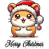 Hamster Weihnachten Merry Christmas