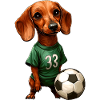 Footballer Dachshund