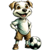 Chien Footballeur