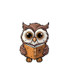 Lesen Eule Buch Geschenk
