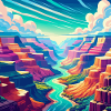 Canyon coloré