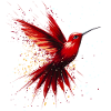 Red hummingbird