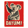 Koala raises his finger and says: Damn!