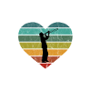 Trombonist Silhouette Trombone Retro Heart