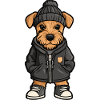 Airedale Terrier Dog Cartoon