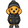 Golden Retriever Dog Cartoon